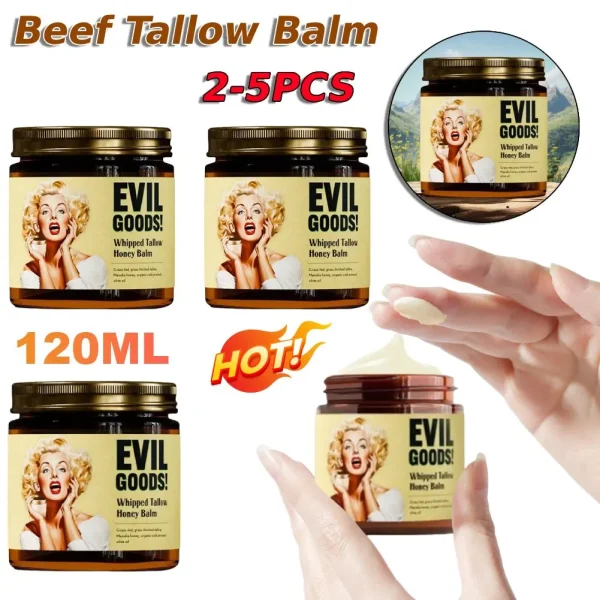 "Whipped Beef Tallow Honey Balm – 120g"